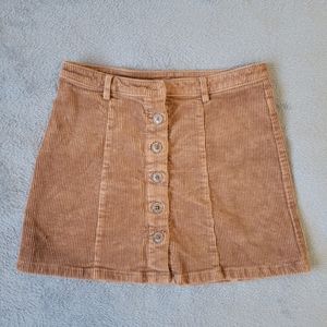 forever 21 corduroy brown mini skirt